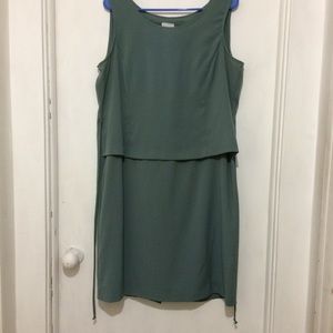 No label woman’s 14P soft teal scoop neck dress